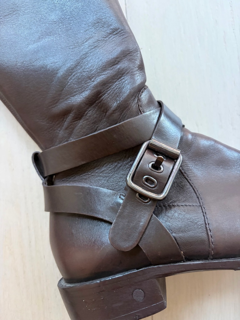 Celine Classic Leather Riding Boots - Dark Brown 38 - Picture 3 of 3